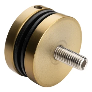 Uchwyt punktowy szkło fi 50/8/M10x50 AISI304 8-17,52mm złoty