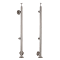 Słupek końcowy lewy fi 42,4x1230mm AISI304 mocowanie boczne satyna 000-525 (1)
