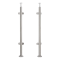 Słupek balustradowy narożny do szkła fi 42,4x1060/1102,4mm 4 uchwyty szlifowany 000-559 (1)