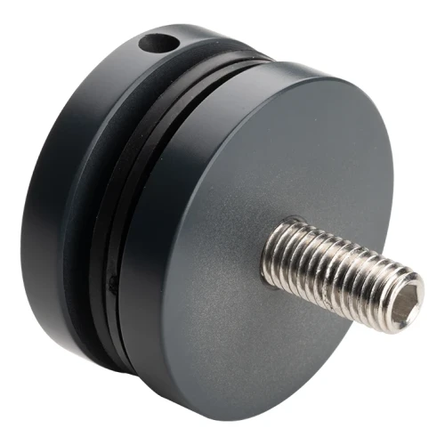 Uchwyt punktowy szkło 8-17,52mm fi 50/8/M10x50 AISI304 system płaski antracyt 000-566 (1)