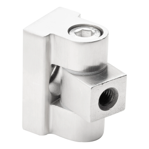Zawias 180° do uchwytu do szkła 45 x 45 x 26 mm AISI304, satyna